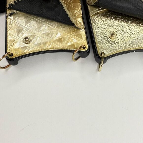 Bandolier Emma Crossbody Phone Case Wallet – iPhone SE / 7 / 8 – Gold Leather – - Picture 3 of 9